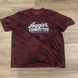 Aggies Committed Men's Maroon Graphic Tee